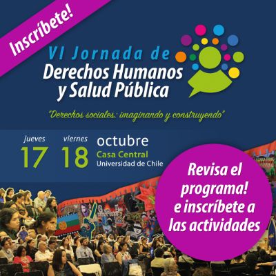 17 y 18 de octubre, VI Jornada de Derechos Humanos y Salud Pública