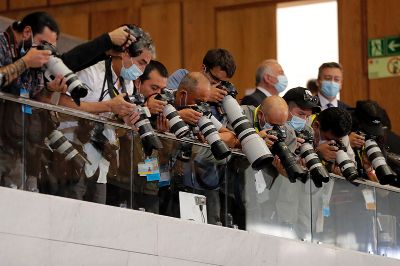 Fotógrafos en el congreso nacional 