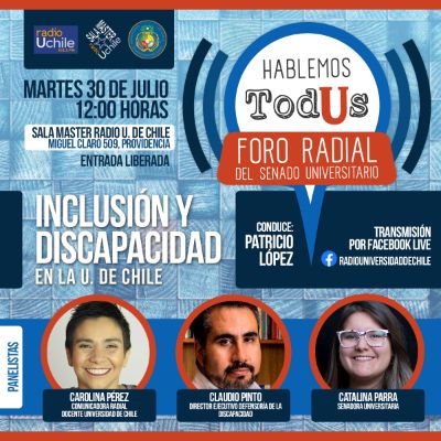 Foro radial Hablemos TodUs es organizado por Senado Universitario y Radio U. de Chile