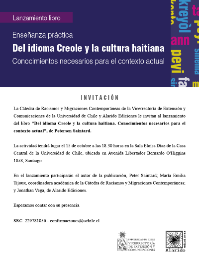Lanzamiento del libro "Del idioma Creole y la cultura haitiana. Conocimientos necesarios para el contexto actual"