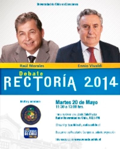 El Debate se realizará el 20 de mayo a las 11:30 hrs. en radio U. de Chile
