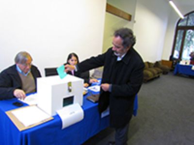 La comunidad de la Facultad de Arquitectura y Urbanismo también vivió el proceso de elecciones. 
