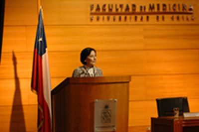 Profesora Cecilia Sepúlveda, Decana durante el periodo 2006 -2014.  