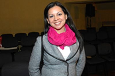 Profesora Johanna Camacho, Coordinadora de la Carrera de Pedagogía en Matemática y Física.