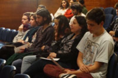 Al concierto asistieron estudiante de todo el campus Juan Gómez Millas y funcionarios. 