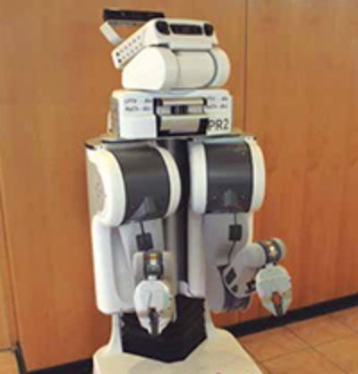 Robot PR2 con el que académicos de la FCFM realizan investigación sobre interacción entre humanos y robots.