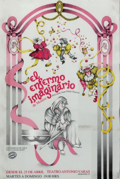 Afiche del montaje "El enfermo imaginario".