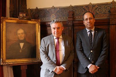 El rector de la Universidad de Calda se reunió con el Rector Ennio Vivaldi este miércoles 4 de noviembre en la Casa Central. 