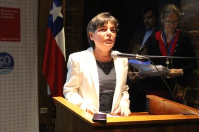Ministra de Vivienda y Urbanismo, Paulina Saball.