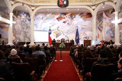 La ceremonia de celebración de este 10° aniversario y la Cuenta Anual del organismo, se realizó este jueves 1 de septiembre en el Salón de Honor de la Casa Central.