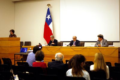El evento contó con las palabras de la Directora de Extensión de la U. de Chile, Ximena Póo.