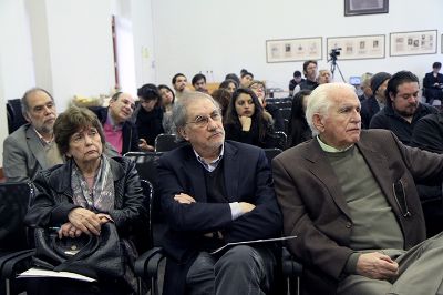 Diversas autoridades de la Universidad de Chile asistieron a la jornada desarrollada en Casa Central.