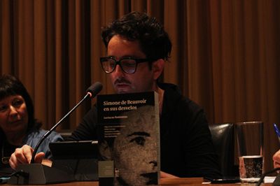 Lucha Venegas, activista feminista que participó de la presentación de este libro en la Casa Central. 