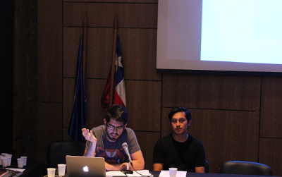 Yanko Díaz y Mauricio Adasme, miembros del colectivo Material Ligero