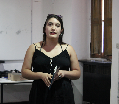 Catalina Díaz, representante del proyecto "Procesos Educativos de integración de identidades de Disidencia sexual en Chile, Brasil y Argentina".
