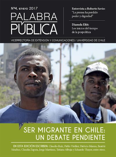 El foco central de este cuarto número de la revista Palabra Pública radica en el debate sobre los migrantes en Chile