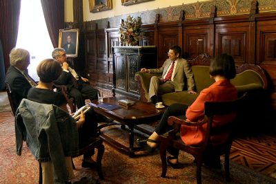 El encuentro se realizó en la Casa Central de la Universidad de Chile este miércoles 15 de marzo de 2016.