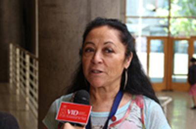 La Coordinadora Científica de colaboración U. Upsala-Chile, Gloria Gallardo. 