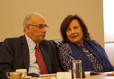 Sergio Bitar y Cecilia Albala, representantes en el CU de la Presidenta de la República.