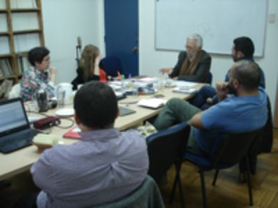 Durante su visita a Chile, Dussel también ha sostenido reuniones con los integrantes de CIELA, quienes desde el año 2016 han estado trabajando en torno a estética de la liberación.