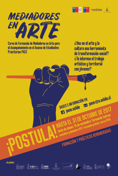 Afiche Proyecto Formación de Mediadores en Arte.