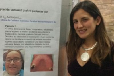 La Profesora de la Facultad de Odontología, Silvia Monsalves. 