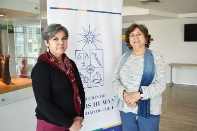 Irene Morales, Directora Escuela Graduados Odontología; Gisela Zillmann, Vicedecana Facultad Odondtología