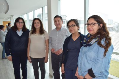 Paola Echeverría, Evelyn Pereira, Alejandro Larenas, Katerine López y  Carolina Vega del Hospital Clínico Universidad de Chile