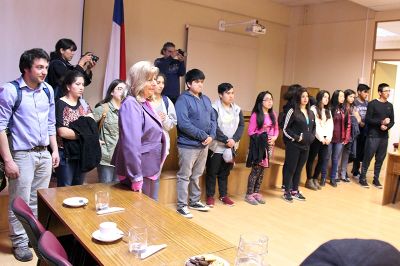 Gracias al proyecto  "De Quemchi a la Universidad de Chile", además, fueron doce los estudiantes del Liceo Polivalente de dicha comuna quienes visitaron la Casa de Bello. 