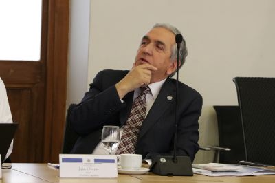 El Rector de la U. de Magallanes, Prof. Juan Oyarzo, preguntó sobre el procedimiento de elecciones del órgano transversal.