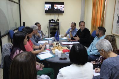El encuentro contó con participación presencial y también vía videoconferencia con distintas universidades de regiones.
