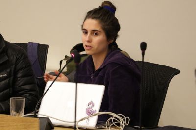 Senadora Florencia Infante, representante del estamento estudiantil.