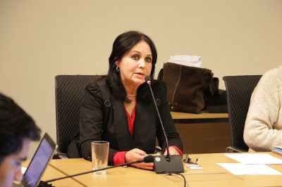 Senadora María Patricia Gómez, precursora de la Comisión Transitoria de Género.