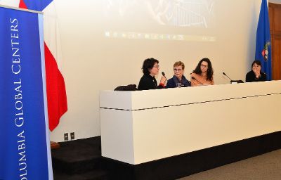 La conferencia se llevó a cabo en la Sala Ignacio Domeyko, en la Casa Central de la Universidad de Chile