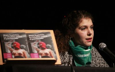 "Sin feminismo no habrá política posible", sentenció la estudiante Sofía Brito.
