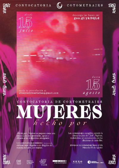 Ciclo "Hecho por mujeres", una instancia organizada por la Cineteca de la Universidad de Chile junto a otros cineclubes nacionales.