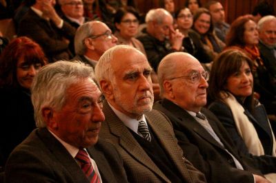 La comunidad del INTA participó masivamente del homenaje al profesor Romilio Espejo.