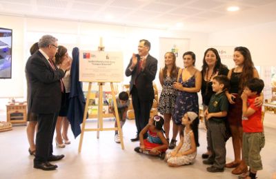 Como parte de la política de Corresponsabilidad Social de los Cuidados se inauguró el primero de los cuatro jardines infantiles JUNJI en campus universitarios de la Casa de Bello.