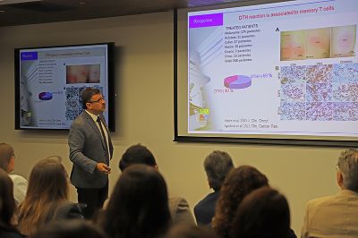 El vicerrector de Investigación y Desarrollo de la U. de Chile, Flavio Salazar, dialogó sobre el trabajo que ha desarrollado en inmunoterapia durante los últimos 20 años.