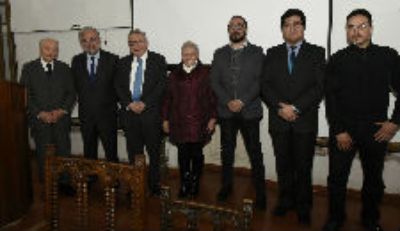 Los doctores Alberto Rodríguez, Manuel Kukuljan, Ennio Vivaldi y Carmen Cerda junto a Marcos Sepúlveda, Dr. Julio Cárdenas y Álvaro Cabello.