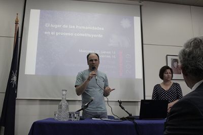 Rodrigo Karmy, subdirector de Investigación de la Facultad de Filosofía y Humanidades.