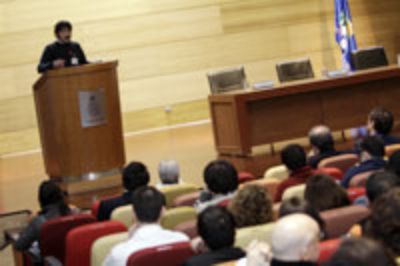 Pablo Lobos, Presidente de la Asociación Nacional de Investigadores de Postgrado, ofreció a los presentes la conferencia "El postgrado como un actor universitario y nacional".