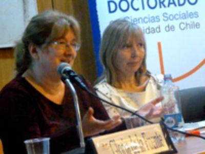 Las académicas de la Facultad de Ciencias Sociales, Prof. Irma Palma y Prof. Silvia Lamadrid