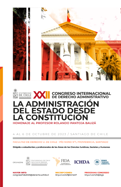 Afiche congreso sobre derecho administrativo