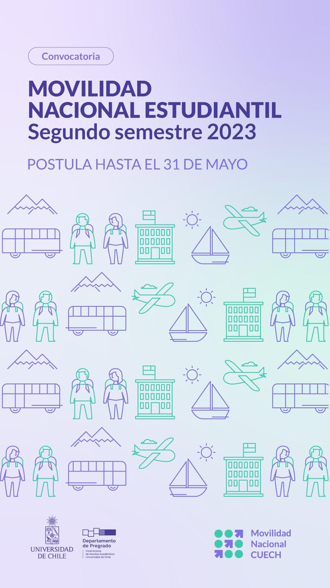 Movilidad Nacional Estudiantil, segundo semestre 2023