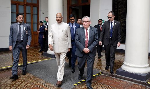 Presidente de la India en visita a la Casa de Bello