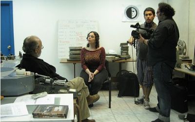 Entrevista realizada por Antonella Estévez al ex director de la Cineteca, Pedro Chaskel.