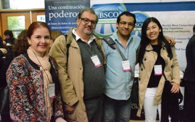 Representantes de la Universidad de Costa Rica: Tatiana Mora, Rolando Herrera, Carlos Hernández y Priscila Chango 