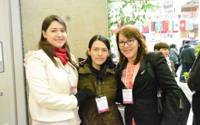 Representantes de la Universidad Nacional de Colombia: Paola Restrepo, Astrid Uribe y Angela Benitez