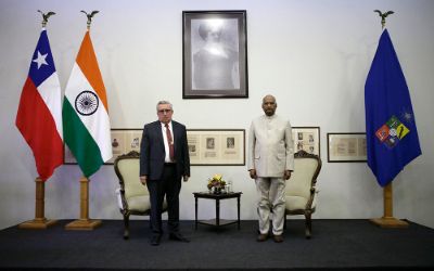 Presidente de la India en visita a la Casa de Bello